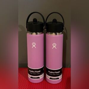 Hydro Flask Lavender Bottle with Black Lid